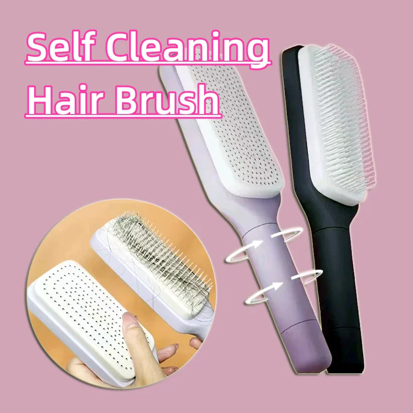 Self Cleaning Hairbrush