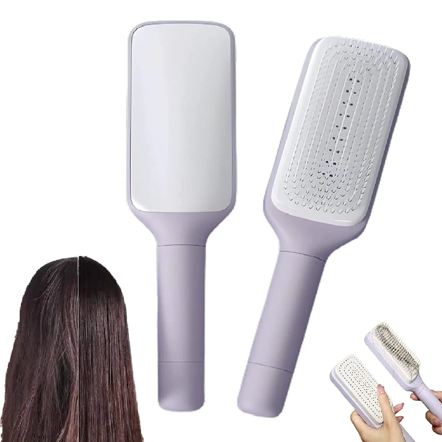 Self Cleaning Hairbrush
