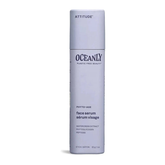 ATTITUDE Oceanly Face Serum Stick EWG Verified Plastic-free Plant and Mineral-Based Ingredients Vegan and Cruelty-free Beauty Products PHYTO AGE Unscented 1 Ounce