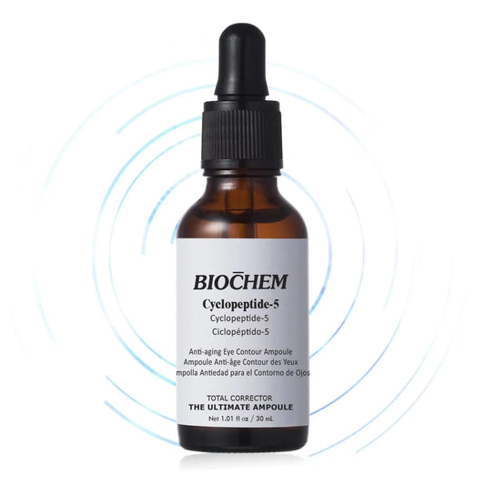 BIOCHEM Cyclopeptide-5 Anti-Aging Eye Contour Ampoule - 1.01 fl. oz / 30 mL Wrinkle Reduction & Firming Ampoule for Hydrating & Lifting